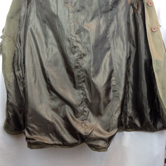 Diane Von Furstenberg Green Knee Length Coat - Picture 11 of 11